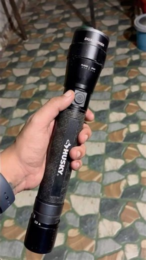 Husky 5000 Lumens Flashlight Test! 😱 अंधेरा चीर देगी ये Torch #torch #enjoy #shorts