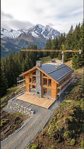 This cozy mountain chalet will make you quit your job 🏔️🪵