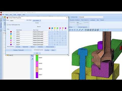 Features of Marc including bolt modeling