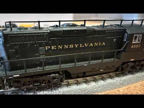 AZL 6204-1 PRR GP7 Locomotive 8557 Test Run at z.scale.hobo 01.18.2026