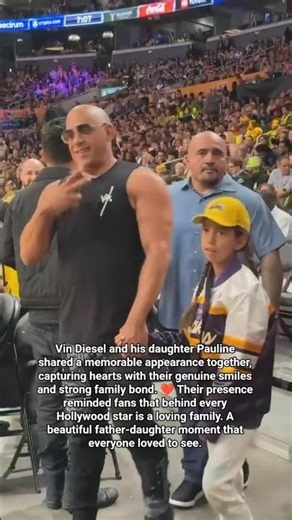 A Proud Father Moment: Vin Diesel and Pauline Steal the Spotlight Together ✨ #80smusic #vindiesel