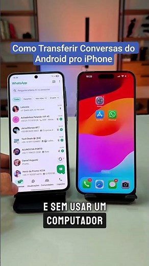 Como Transferir o WhatsApp do Android pro iPhone sem um PC #conversas #whatsapp #shorts