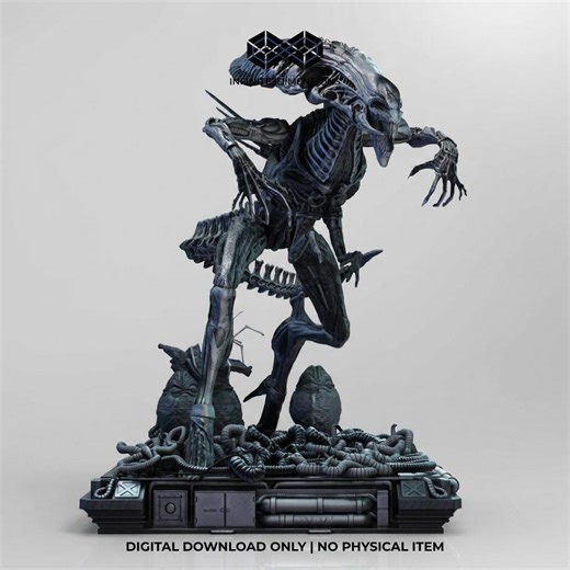 Alien Queen Creature Inspired Alien | 3D Model STL File - Etsy