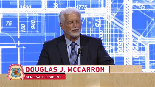 General President McCarron brought down the house at our 43rd General Convention by reminding us of our mission: to train the best carpenters on Earth, expand our union family, and hit 70% market share. Our union has the leadership, the hustle, and the ambition to get it done. 💪 | United Brotherhood of Carpenters and Joiners of America