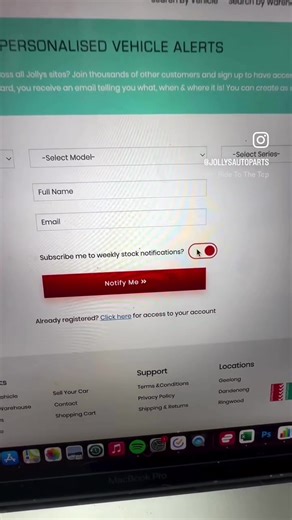 Another great new feature has been added to our website! 🙌🏼 If you’re a regular, you would already know about our vehicle alerts - for those of you who don’t we have a section on our website where you can put in the make, model and series of the vehicle you are looking for along with your contact details and we will contact you as soon as we get stock. Now you can be the first to know when we get cars in the yard by ticking the checkbox to recieve weekly new stock alerts! Jolly good! #jollysau