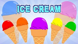 Ice Cream Colors and Counting 123 - Learn Colors and Numbers Video For Kids