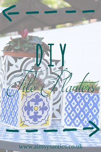 DIY Tile Planters | How to Make Planters from Tiles - Aimsy's Antics