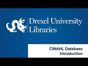 CINAHL Database Introduction