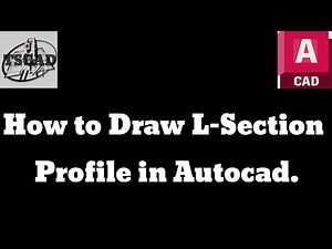 How to draw L-section profile in autocad.