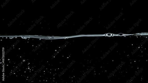 Super slow motion water splashes with air bubbles . Filmed on a high-speed camera at 1000 fps. High quality FullHD footage