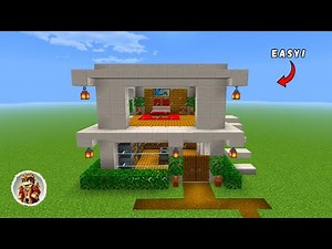 Minecraft: Ultimate Modern Survival House Tutorial (Easy to Build 🏡)