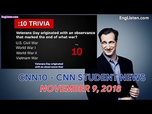 [Subtitle] CNN10 - CNN STUDENT NEWS NOVEMBER 9, 2018