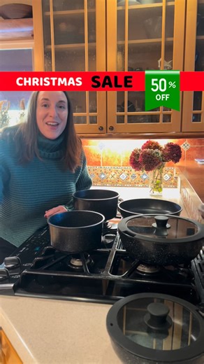 🎁 Order by Dec 15 for Christmas Delivery. ✅ Non-stick, non-toxic ceramic coating ✅ Designed to save space in your cabinets ✅ Stylish colorways to elevate any kitchen Ready to transform your kitchen? Shop now! https://gourmetific.com/products/cookware-set | Gourmetific