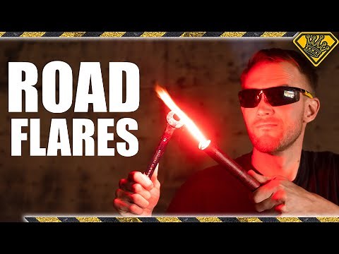 Are Road Flares Hot Enough To Melt STEEL?