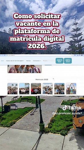 Cómo crear usuario para matrícula digital 2026 en Perú