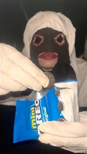 👻 Ghost Eating Mini Oreo | ASMR Crunch Mukbang 🍪