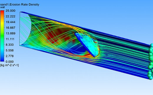 cfx入门教程 蝶阀 冲蚀