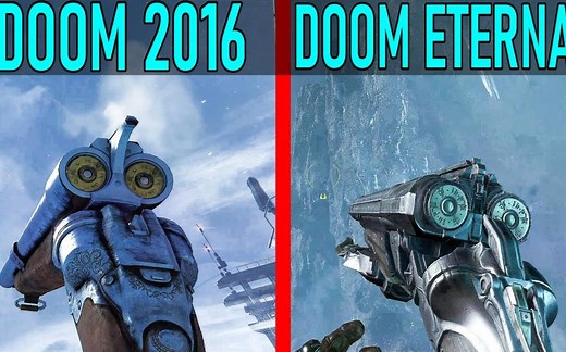 《毁灭战士 2016》vs《毁灭战士：永恒》所有武器和模组对比