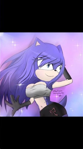 Elira Sumire the Hedgehog - Sonic OC Timelapse drawing