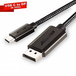 USB C to DisplayPort Cable 6ft, USB C to DP Cable 4K@60Hz, Type-C to DP Adapter for Samsung galaxy Laptop, Thunderbolt 4/3 Compatible - Walmart.com