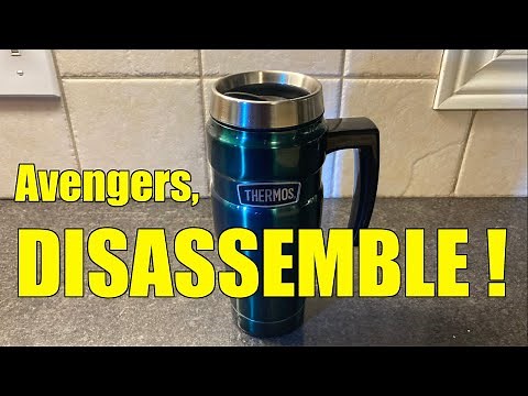 16oz Thermos King lid COMPLETE disassembly