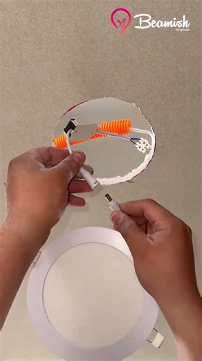 LED Ceiling Light Installation #diy #ceiling #led #trick