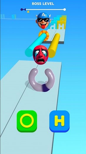 ❤️Deadpool Vs Captain America💙🤯Blob Shifter 3D Boss Level! #shorts #gaming #youtubeshorts #games