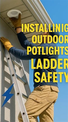 Outdoor Pot Light Install — Ladder Safety Tips