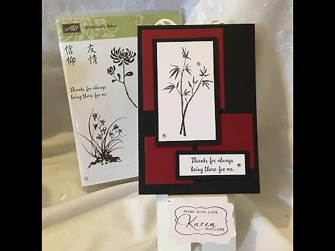 Stampin' Up Artistically Asian Card Tutorial - Minimalist Style