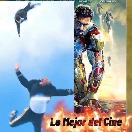 Iron Man rescues 13 plane passengers #action #ironman #avengers #tonystark #marvel #disney