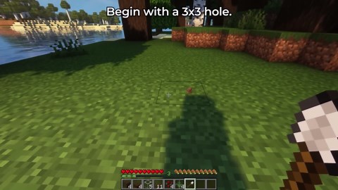 Three Simple Bases for Survival Minecraft