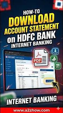 How Do I Download My HDFC Bank Statement as a PDF