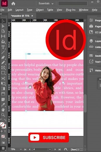 #indesigntutorial Warp Text Around Any Image | Easy #Typography Trick for Designers