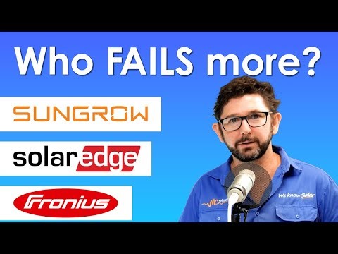 Fronius, Sungrow and SolarEdge Failure Rates