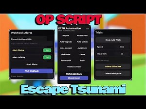 Escape Tsunami For Brainrots Script NO KEY - AUTO TOWER TRIAL, DUPE BRAINROT, TRIALS, AUTO INFINITY