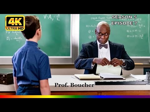 S05E07 Young Sheldon | For the first time ever, Sheldon struggled with his homework | Prof. Boucher