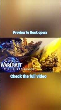 preview to "World of Warcraft: Redemption /Midnight. arc Redemption" Rock opera #warcraf #Arthas