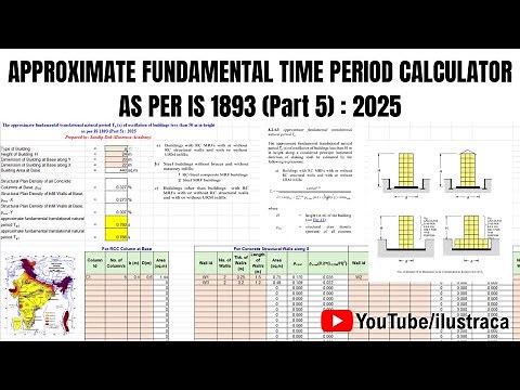Approximate Fundamental Time Period Calculator | IS 1893 (Part 5): 2025 | ilustraca | Sandip Deb