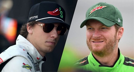 “Straight bada** vintage”: Dale Jr. raves about Carson Hocevar’s Dale Earnhardt throwback paint scheme for Darlington 