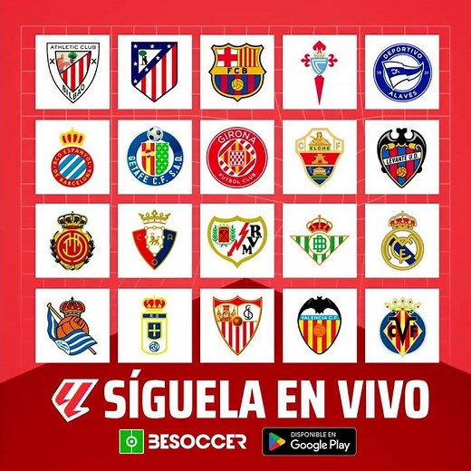 ¡Sigue toda LaLiga EA Sports en directo! #besoccer