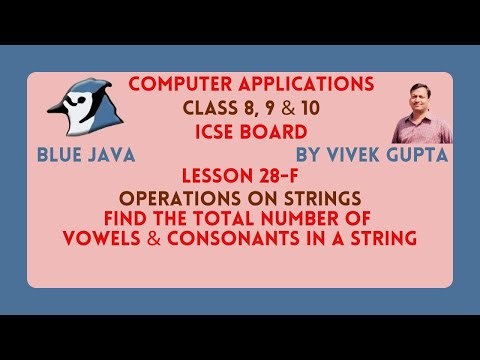 Java program to count the total number of vowels and consonants in a string.