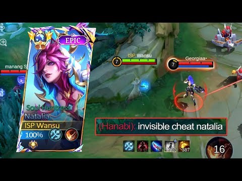 SOLO RANKED NATALIA USING INVISIBLE CHEAT 🔥 | ROAM NATALIA GAMEPLAY