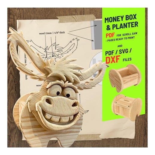 Woodworking Donkey No.3 Design for Unique Home & Garden Decoration | PDF | SVG | DXF | Scroll Saw - Etsy