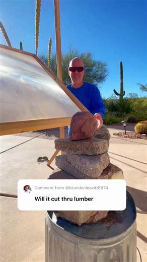 1.1K views | Will the solar death ray cut through lumber？ #test #physics #reel #experiment #testimonial #sciencefiction #scienceexperiment #science #expertanswers | Pro Shield | Facebook