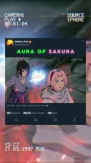 Sakura Badass Moments x SasuSaku 💖 | Retro Anime Edit