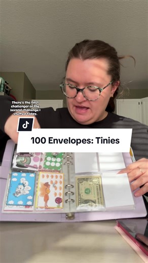 100 ENVELOPES | TINIES! | #cashstuffing #fyp #100envelopes #100envelopechallenge #savingmoney
