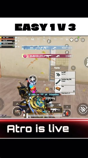 🔥 “ATRO Is Live – Smooth & Easy 1v3 Finish!”⚡ #atro #bgmi #bgmishorts #pubgmobile ##trending #viral