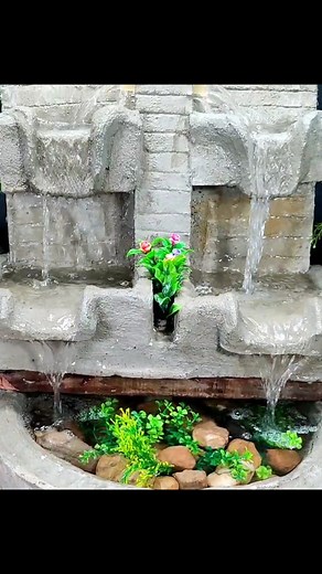 Rare cement fountain making step by step guide | 3 minutes diy