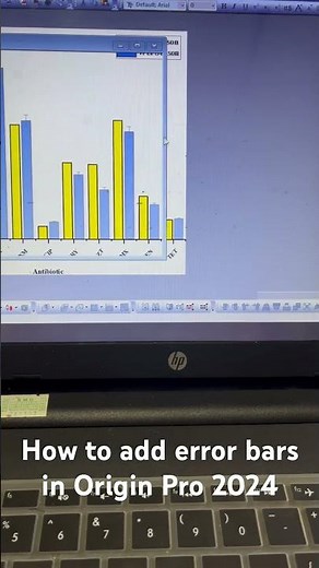 How to add error bars to bar graphs in origin pro 2024