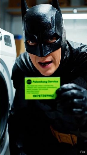 Batman is servicing the washing machine 😁#batman